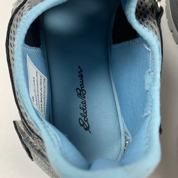 Eddie Bauer Sutton Hybrid Waterproof Hiking Shoes Women's 8M Gray/Blue Mesh 7894 - Picture 8 of 10